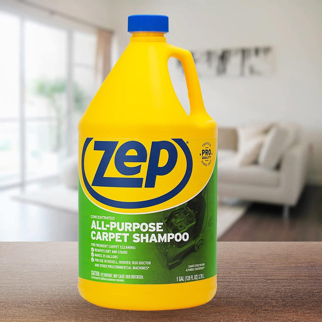 Zep All-Purpose Carpet Shampoo - Professional Formula for Deep Cleaning - 1 Gallon