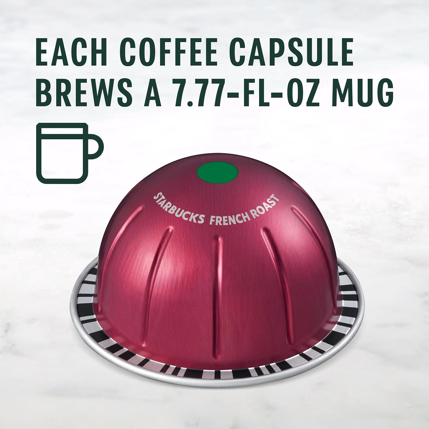 Starbucks by Nespresso Vertuo Dark Roast Coffee Pods - French Roast, 32-Count, Brews 7.8 Oz.