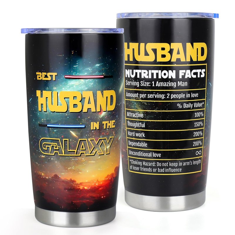 DECZHIYU Gifts for Husband from Wife - Husband Gifts for Birthday Fathers Day Valentines Day Christmas - Hubby Gift Ideas from Wife - Romantic Anniversary Wedding Gift for Him Men - 20oz Tumbler