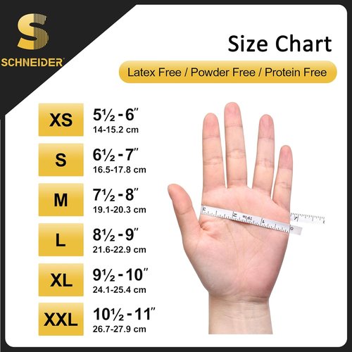 Black Vinyl Exam Gloves - 4 Mil Thickness | Nitrile Exam Gloves - 5 Mil, 100-Count (Medium)