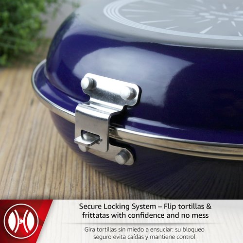 Magefesa Frittata 9.4-Inch Nonstick Double Sided Frying Pan, All-Stovetops Compatible, Dishwasher Safe – Ideal for Spanish Tortilla