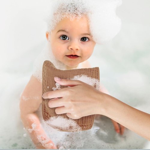 MIGIOL Muslin Burp Cloths - 100% Cotton Soft & Absorbent Baby Burp Cloths | 10x20 Inches, Unisex
