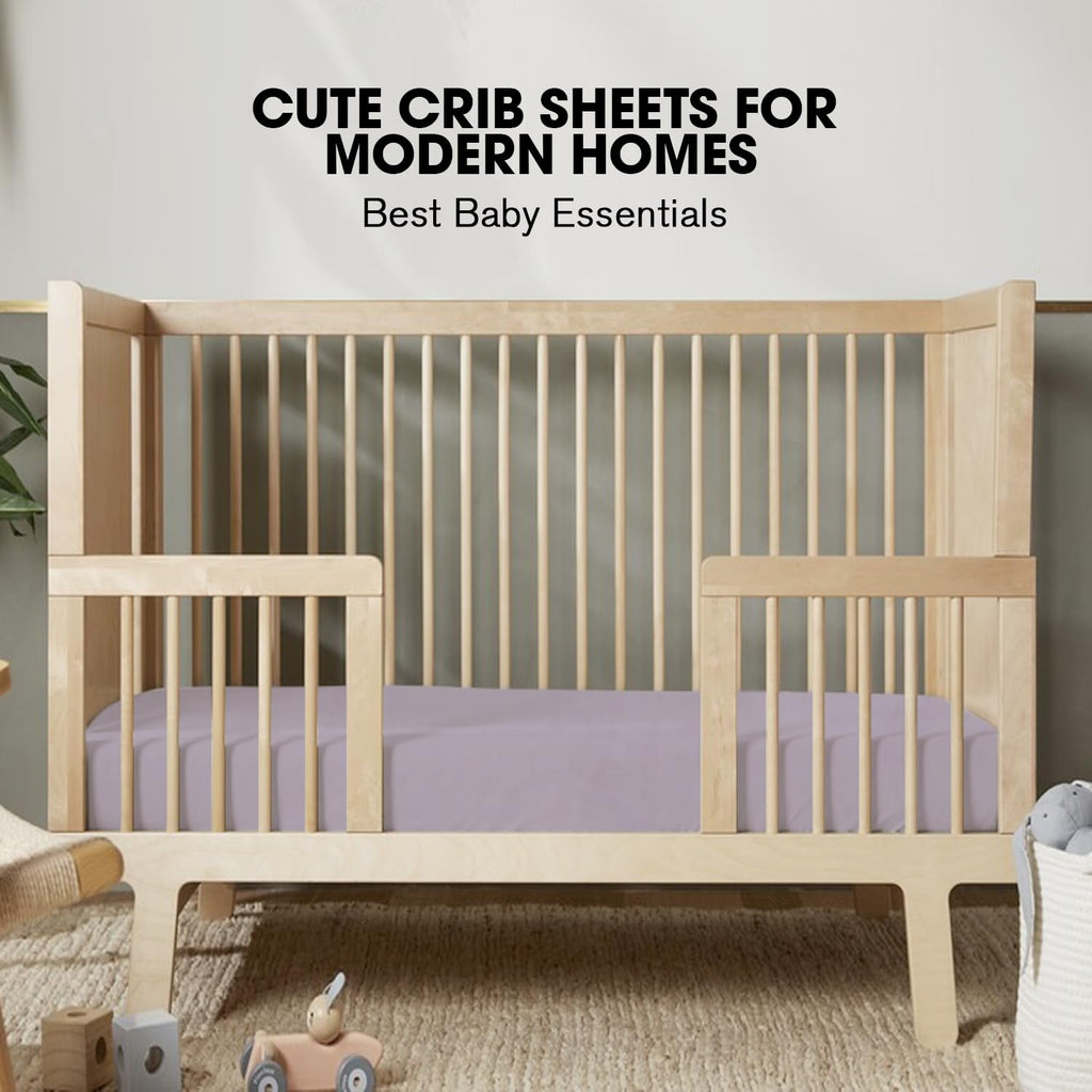 Little Grape Land Crib Sheets Girl 4 Pack, Baby Crib Sheets for Standard Crib & Toddler Mattress, Super Soft Breathable Crib Sheet Set for Girls, Floral & Butterfly