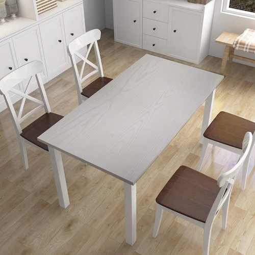 Homease White Wood Grain Contact Paper 24 x 196 in, Self-Adhesive Wallpaper Peel and Stick Removable Decorative Wall Covering Vinyl Film for Shelf Liner Furniture Kitchen Cabinet Countertop Drawer
