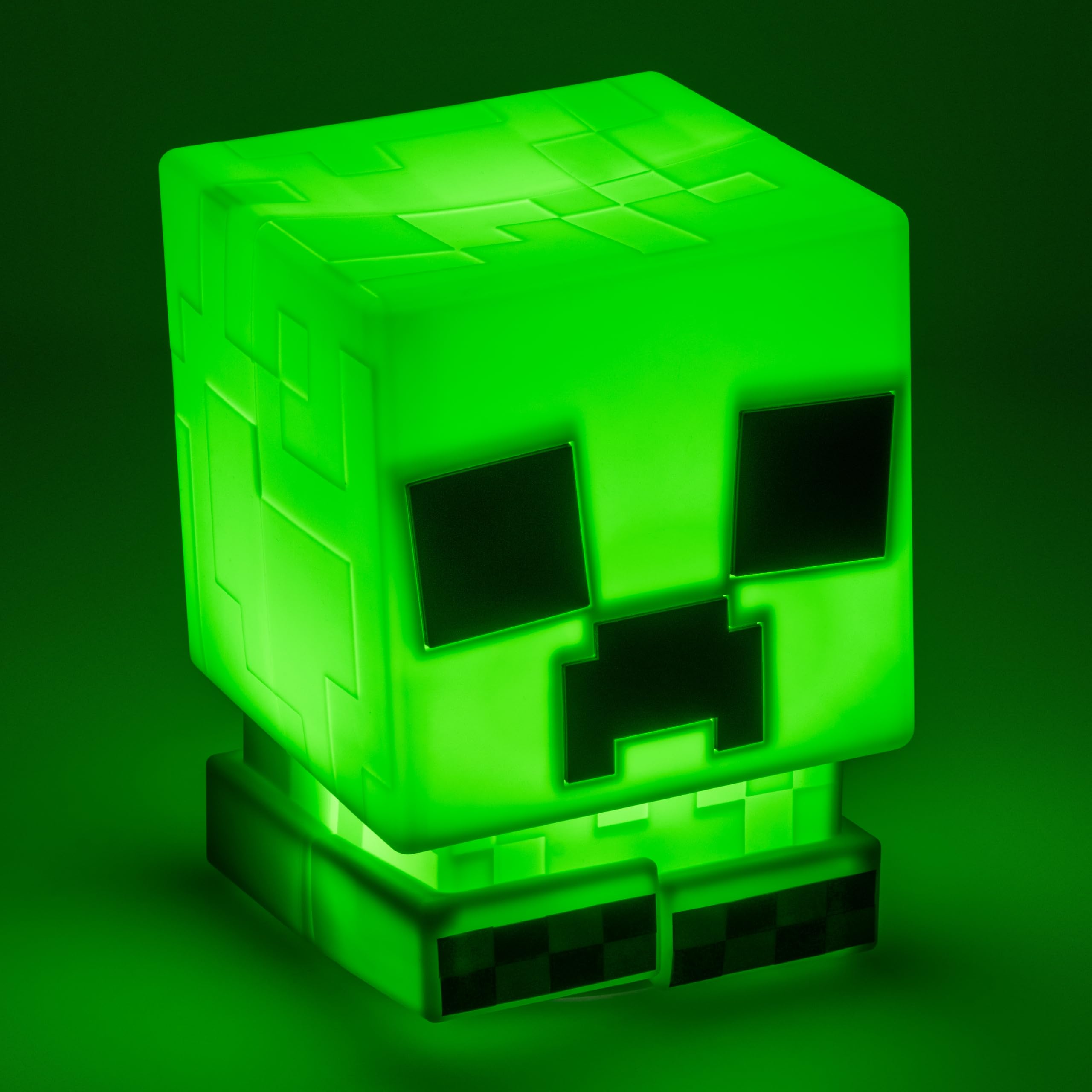 Paladone Minecraft Creeper SquishyGlo Silicone Light, Officially Licensed Cordless & Rechargeable Gaming Lamp for Kids and Teens, Bedroom Décor, Collectible Merchandise, Green