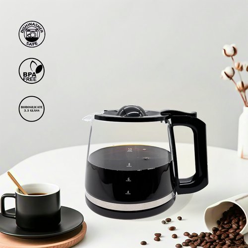 12 Cup Coffee Pot replacement Compatible Mr. Coffee replacement pot, Fit RF, LM, PC & SC series,BVMC-RF300, BVMC-MSX23, BVMC-MMX23,BVMC-SC12BL1-2,BVMC-PL12BL1-NP,BVMC-EM100 Series, Free coffee spoon