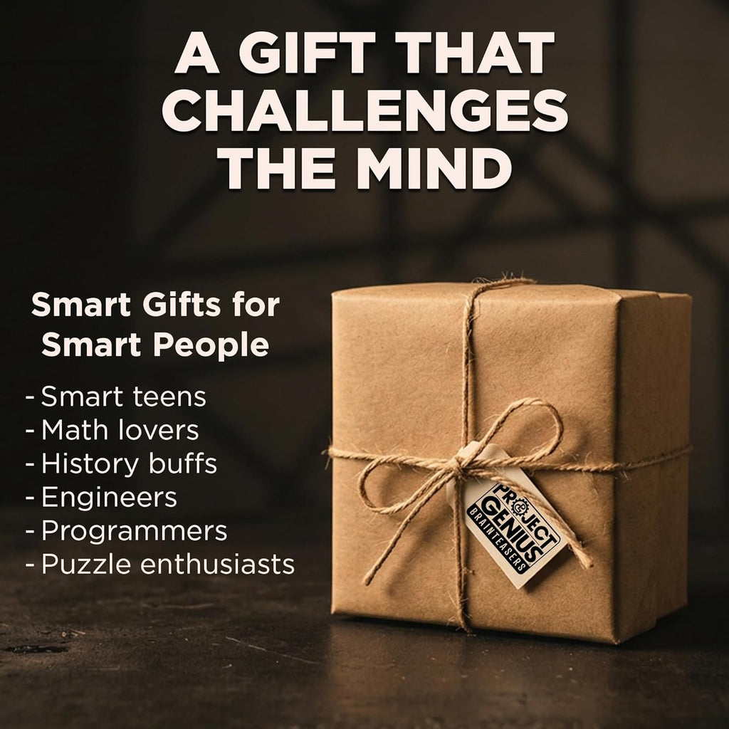Project Genius Caesar's Calendar - 365+ Wood Puzzle-A-Day Challenge | Brainteaser Gift for All Ages