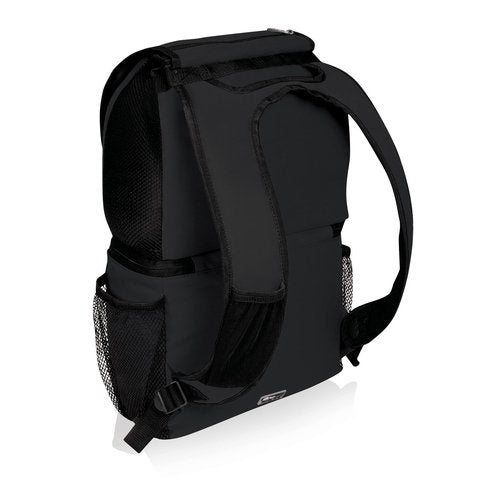 PICNIC TIME Zuma Backpack Cooler, Modern Backpack Cooler with 20-Can Capacity, Fully Insulated Hiking and Outdoor Lunch Bag with Water Resistant Interior, Pockets, Padded Straps, (Black)