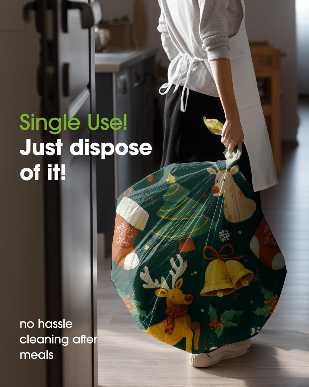 Pureegg Plastic Table Cloth Disposable 12 Pack, 54 x 108 Inch Table Cloths, Halloween Party, Thanksgiving Decorations, Harvest, Fall Tablecloths, Rectangle Tables, Leakproof & Sturdy, Christmas Red