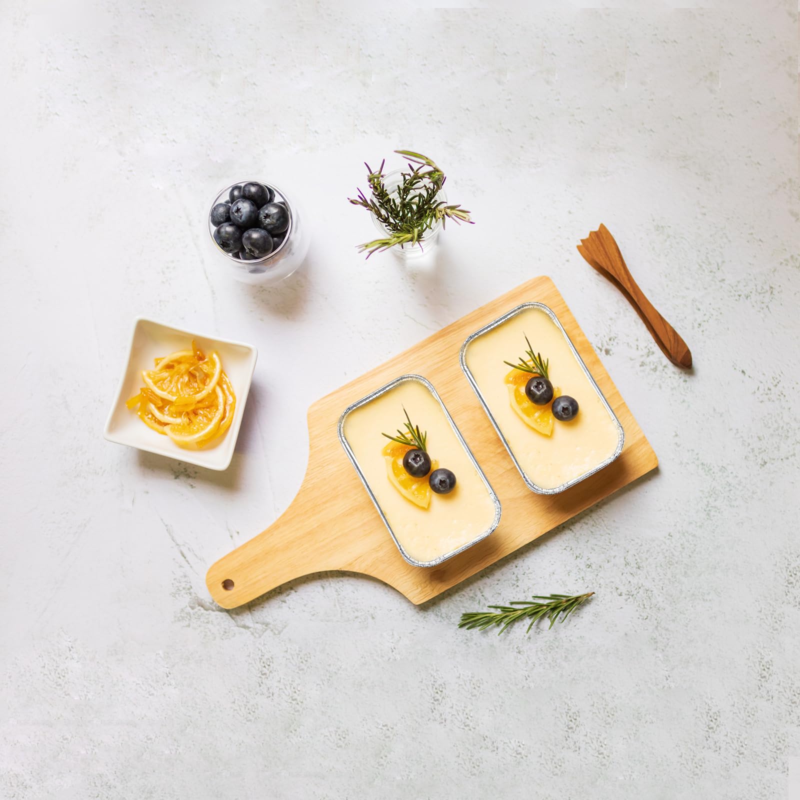 TINTUB 50 PACK 6x3.5x2 Mini Loaf Pans-1LB Small Bread Aluminum Foil Pans-For Baking Homemade Bread And Cake,Heating & Storing Food