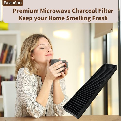 Beaufan 2 Pack 5230W1A003A WB06X10807 Microwave Charcoal Filter Compatible with GE & LG Microwave/Hood Combo Models PVM9005SJ8SS JVM7195SK6SS PNM9216SK5SS JNM7196SK6SS LMV1650ST LMV2031BD