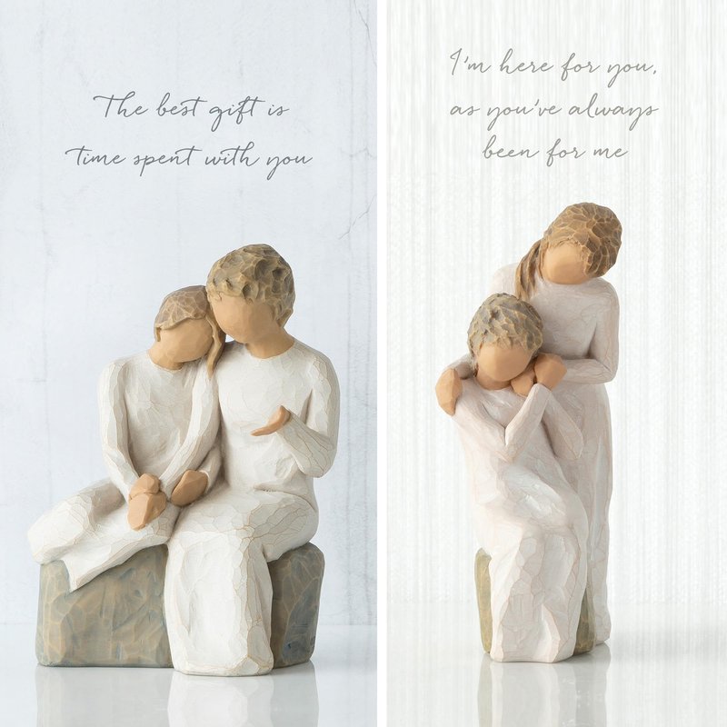 Willow Tree Loving My Mother Figure Plus with My Grandmother Figure, Sculpted Hand-Painted 2 Piece Set