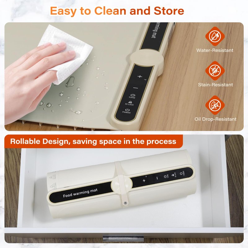 Warming mat for Food Warmer Electric Warming Tray Heating mat for Food Warming mats for countertopfood Warming mat for countertopwarming Pads mat Warming Trays for buffets Party for Family & Party