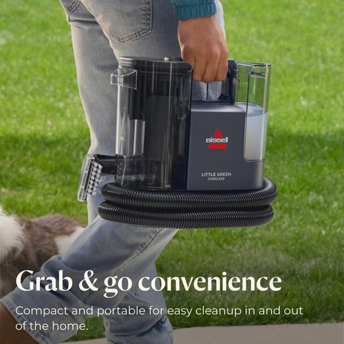 BISSELL Little Green Portable Deep Cleaner - Cordless with 25V Lithium-Ion Battery & Boost Technology