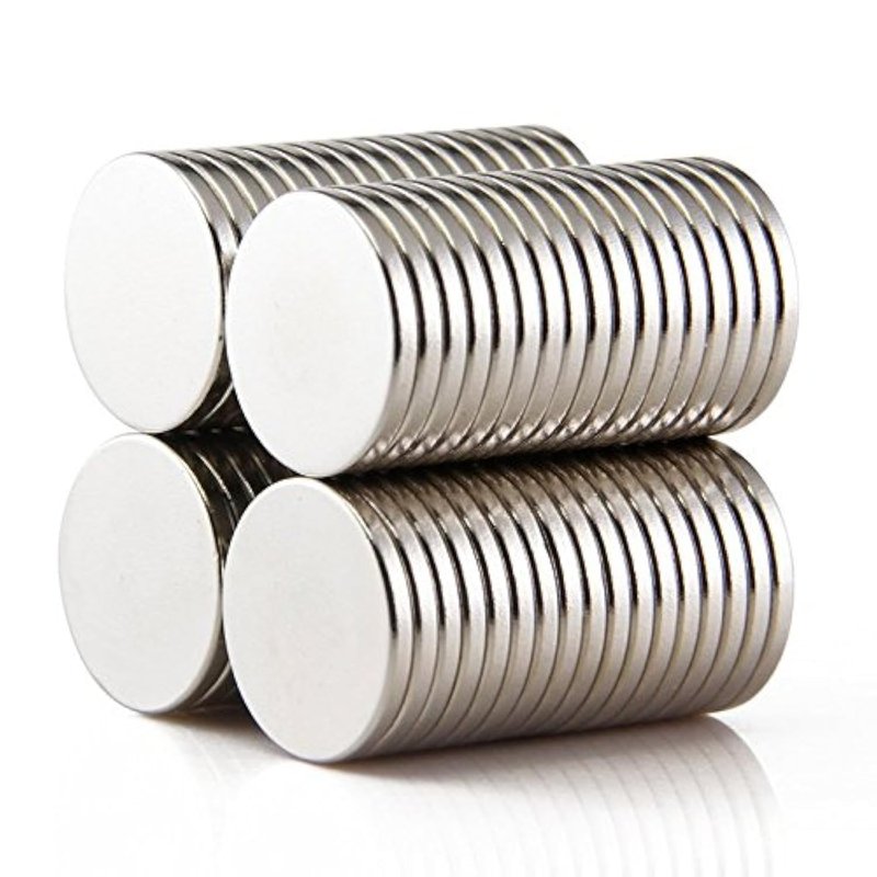 wotoy 100 Pieces 12x1mm DIY Personalized Multi-Use Refrigerators Magnets for Bulletin Boards Fridge Door Whiteboard Map Art Craft