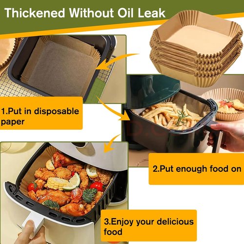 Cosori Small Air Fryer Liners - Disposable 5.5 Inch Mini Fryer Liners for 2.1QT & 3QT Models