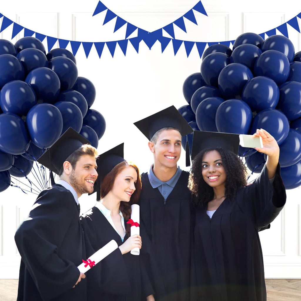 Navy Blue Balloons | 12-Inch Latex Balloons - 50-Pack for Graduation, Wedding & Birthday Decor