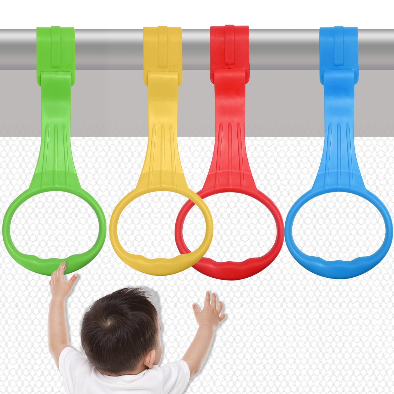 Skiennix Baby Pull Up Ring - Learn to Walk Assist for Playpen or Crib | 4 Color Options