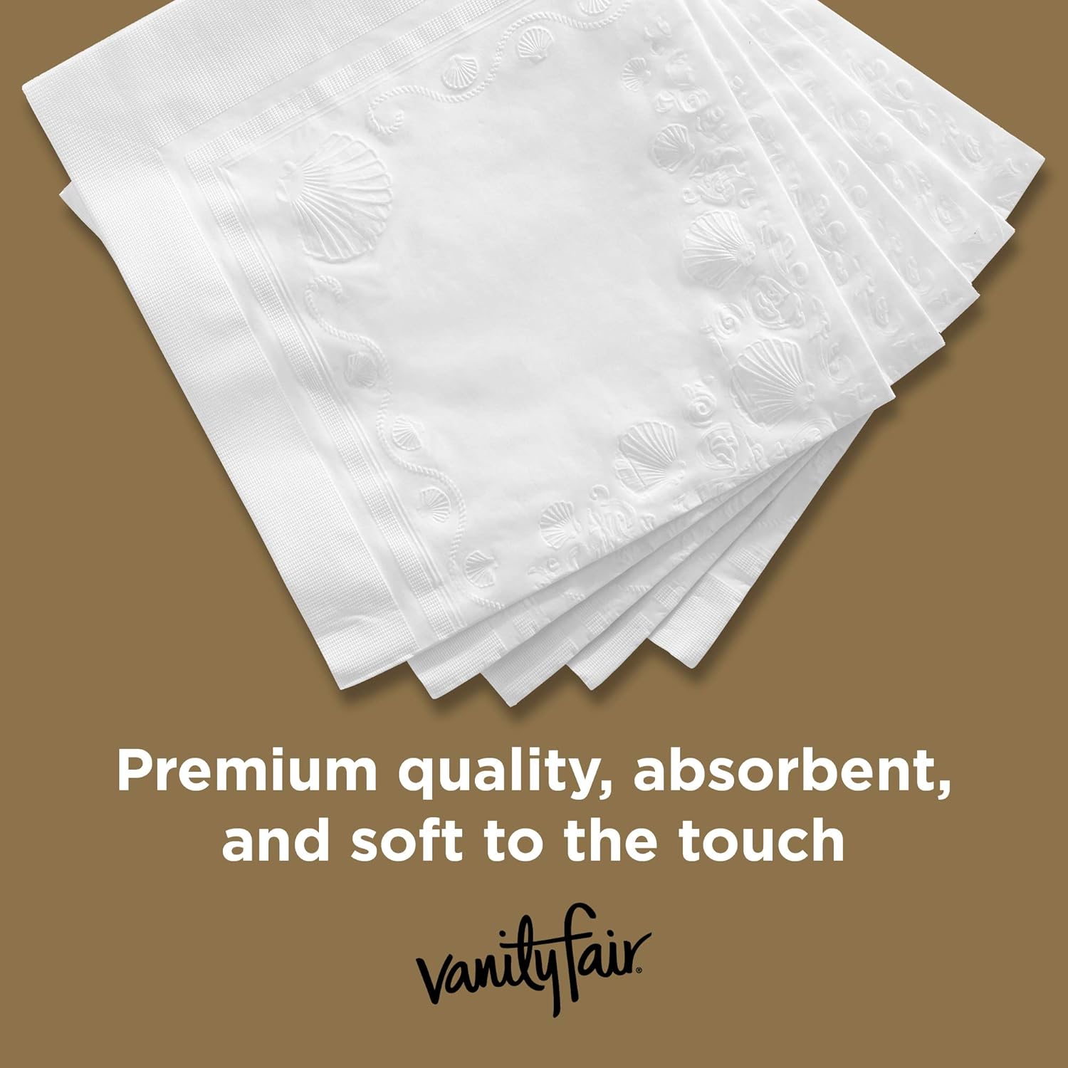 Vanity Fair Disposable Entertain Paper Napkins - 40 Count | Perfect for Events & Gatherings