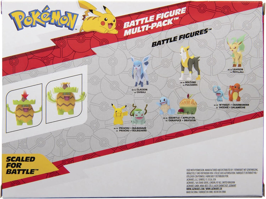 Pokémon Battle Figure Set - Grass-Type Theme with Ludicolo, Ivysaur & Grookey | Perfect for Kids' Collectors
