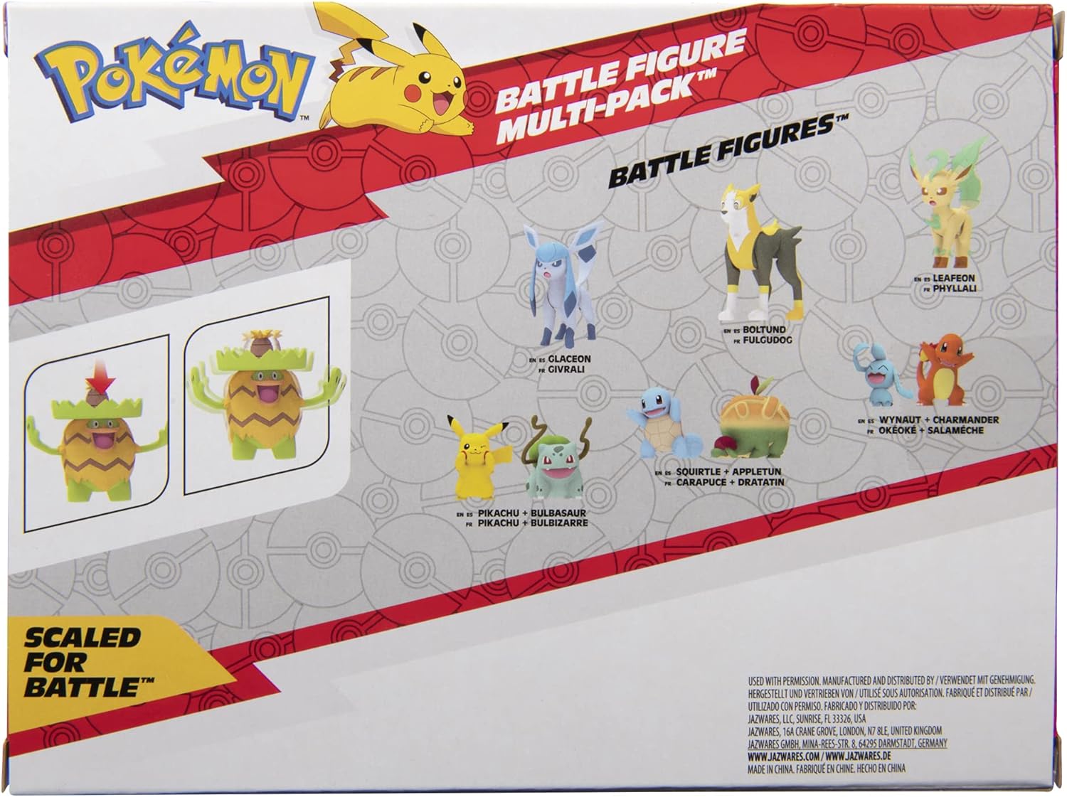 Pokémon Battle Figure Set - Grass-Type Theme with Ludicolo, Ivysaur & Grookey | Perfect for Kids' Collectors
