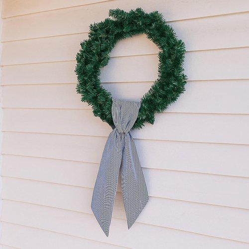 Black Striped Wreath Ribbon Set by [Brand Name] - 2 Pack, 5.12" Wide x 54.33" Long for Halloween Decor