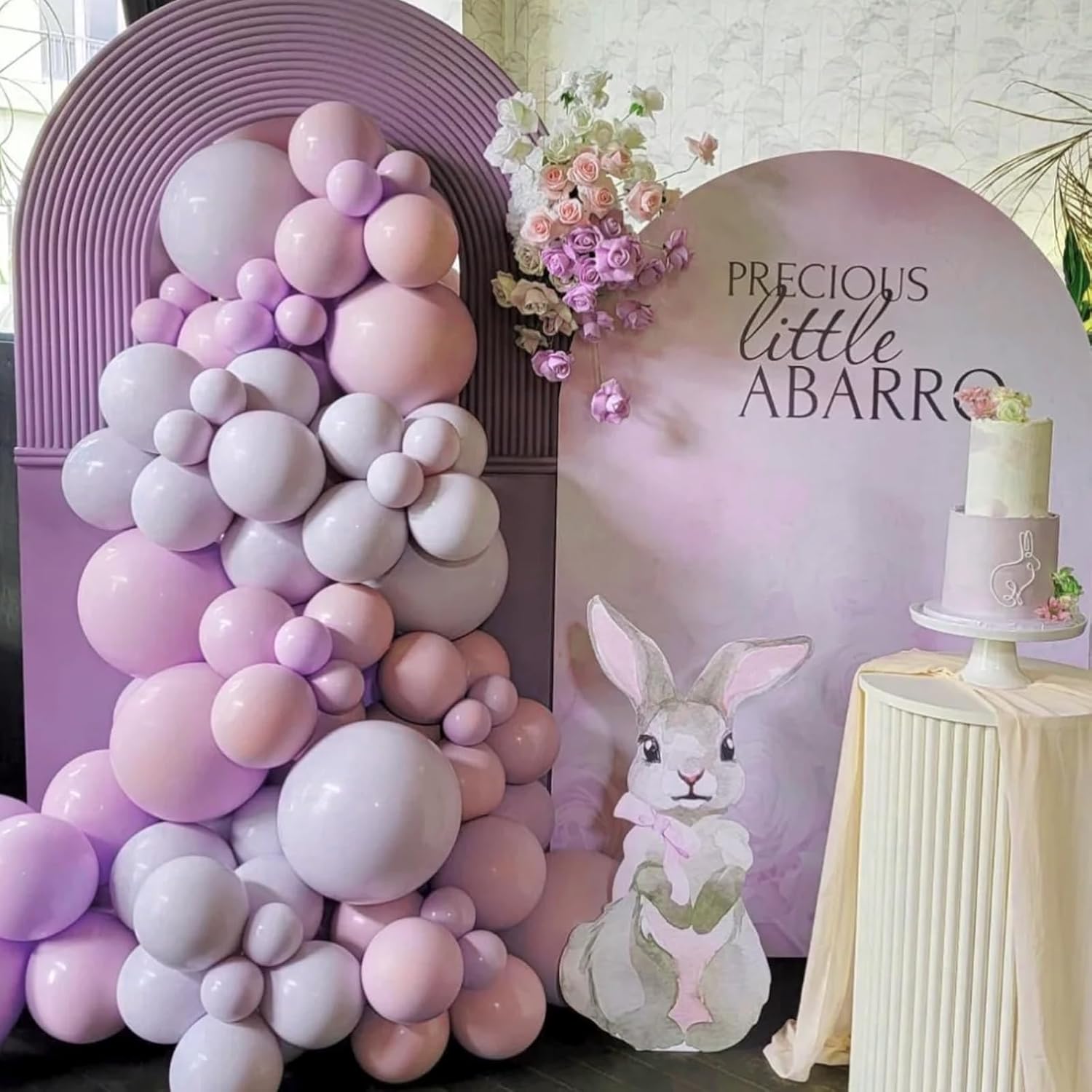 Voircoloria 105pcs Lilac Purple Balloons - 12 Inch Latex Party Balloons for Birthdays & Celebrations