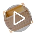 Japanese Wooden Sake Cup Holder Square 3.14in for Sushi Tea Home Decor Gift