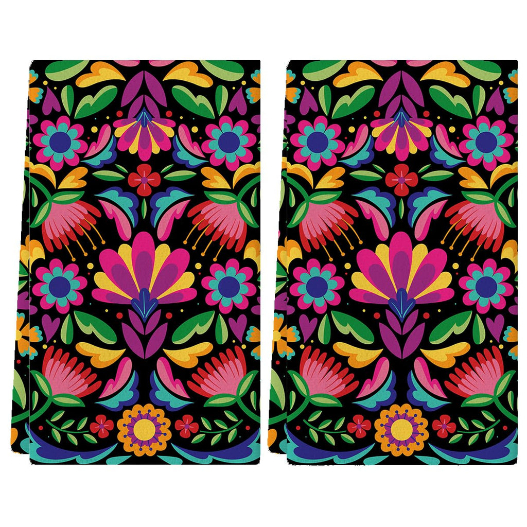 Simple Life Mexican Decor Towels for Kitchen - Set of 2, 18x26 Inch - Cinco De Mayo, Day of The Dead