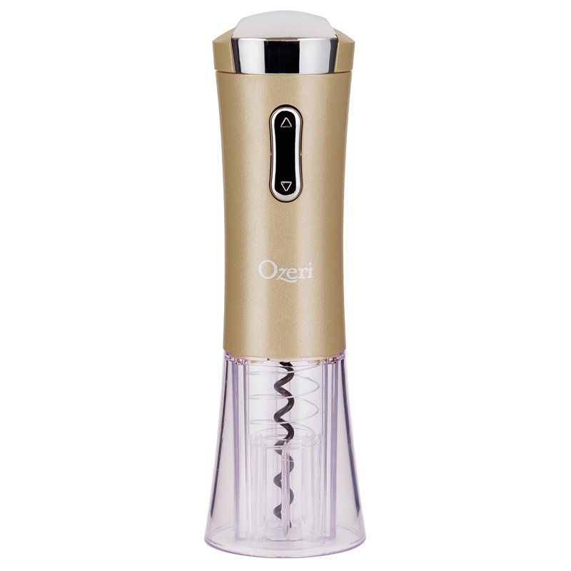 Ozeri Nouveaux II Electric Wine Opener with Foil Cutter, Wine Pourer and Stopper