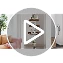 3-Tier Floating Corner Shelves with Cord Management, Rustic Wood Wall Mount
