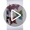 Red 3D Glitter Butterfly Christmas Tree Ornaments - 12-Pack 5-inch Decor