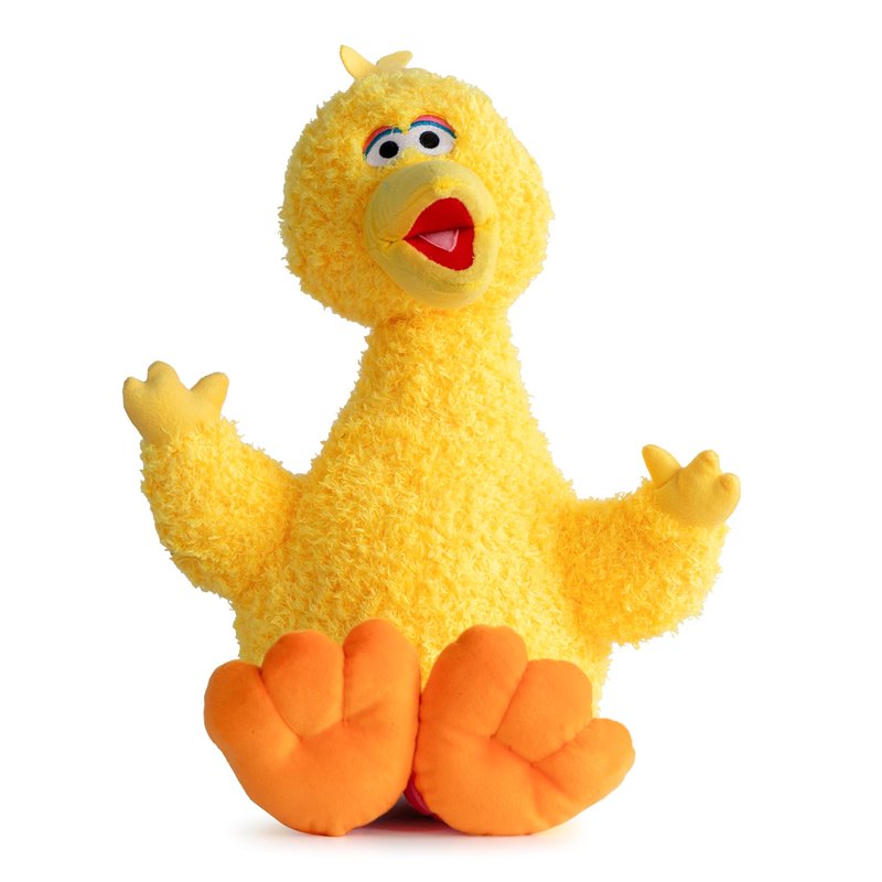 Jay Franco Weighted Sesame Street Plush Pillow Buddy - 2.5 lbs Soft Plushie Stuffed Pillow, 22 Inches, Yellow - Big Bird