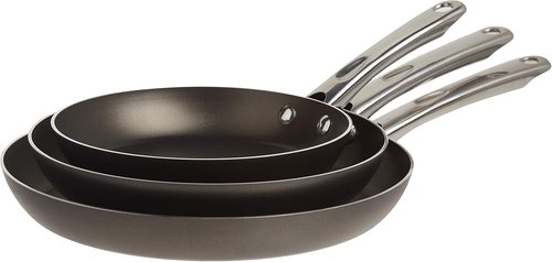 Farberware - Nonstick Frying Pan Set | 8-Inch, 10-Inch & 11-Inch Skillets in Black