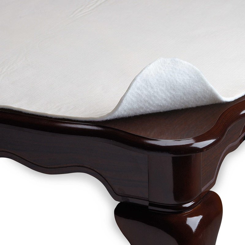 Yourtablecloth Deluxe Cushioned Heavy Duty Table Pad with Flannel Backing 52" X 90"Rectangle White