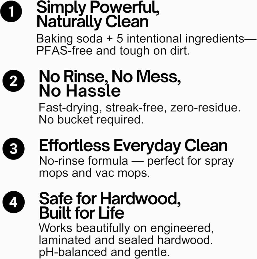 Quick Shine Hardwood Floor Cleaner 64oz - Streak-Free, No Rinse Formula | Ideal for Spray & Vac Mops