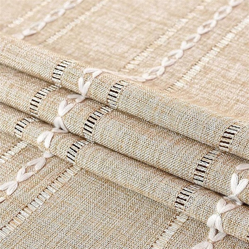 Utobanh Simple Bedside Table Tassel Cover Cloth, Nightstand Coffee Table Cover Suitable for Bedside Table TV Microwave Washing Machine Refrigerator Dust Cover (Coffee, 15.7 * 35.4 inches)
