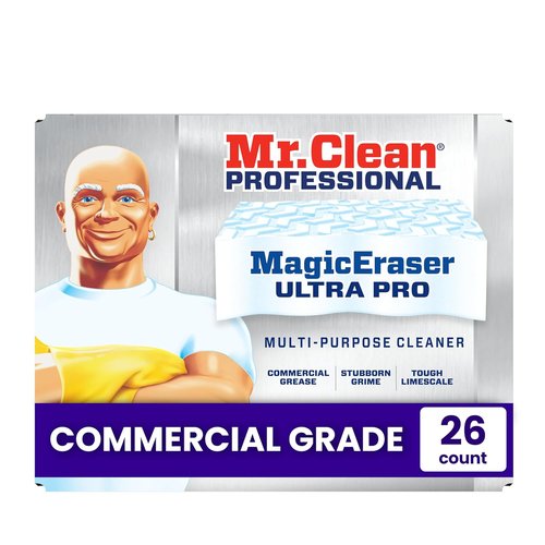 Mr. Clean PRO Magic Eraser - Ultra Pro Heavy Duty Cleaning Sponges for Grease & Stain Removal (26 Count)