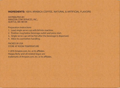 Happy Belly Light Roast Coffee Pods - French Vanilla Flavor | Compatible with Keurig 2.0, 100 Count