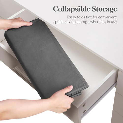 Lifewit Over The Door Organizer - Clear Window Hanging Storage with 4 Pockets | 40 lbs Load Capacity, Gray