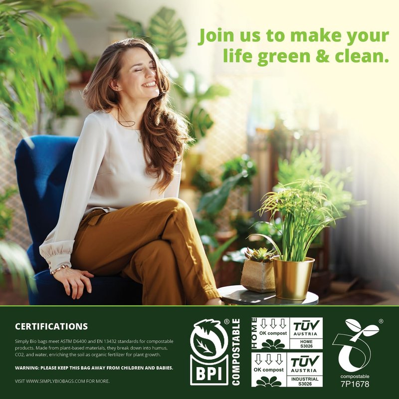 Simply Bio Compostable Tablecloths for Rectangle Tables (54''x108'', 10 Count) Disposable Rectangular Tablecloth Anti-Plastic Table Cover for Outdoor, Party, Picnic, Wedding, Green