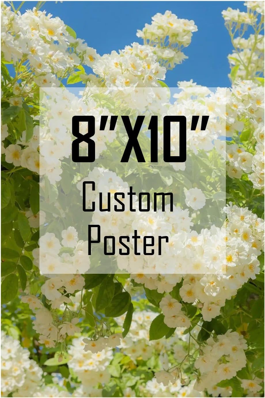 ZXDZSM Custom Canvas Poster - Personalized Photo Wall Art Print | Unframed 8" x 10" Size