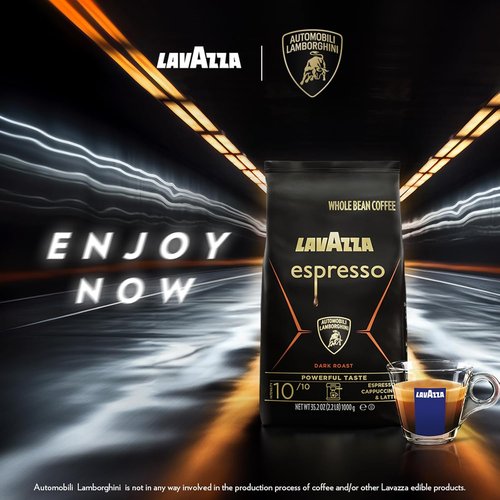 Lavazza Espresso Whole Bean - Dark Roast Arabica & Robusta Blend, 2.2 lb Bag