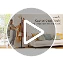 Freestanding Heavy Duty Coat Rack with Wood Base and 6 Hooks
