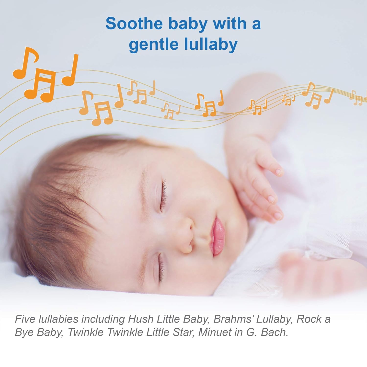 VTech Communications Myla The Monkey Baby Sleep Soother - White Noise Machine with 5 Sounds & Soft-Glow Night Light