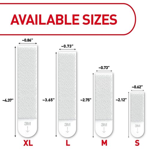 Command 20 lb Heavyweight Picture Hanging Strips - 20 Pairs for Damage-Free Home Decor, White