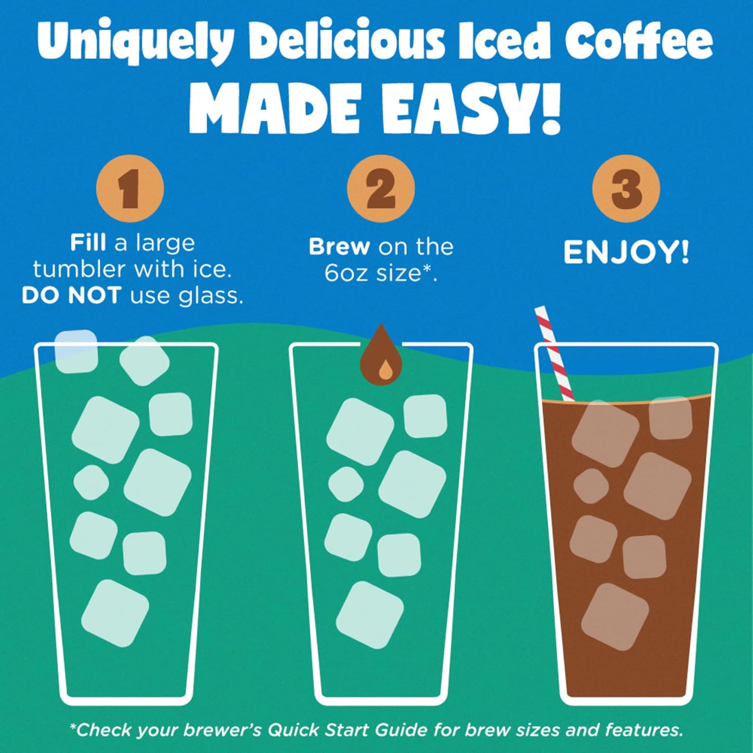 Original Donut Shop | Iced Duos Cookies & Caramel Coffee | 24 Count Keurig K-Cup Pods