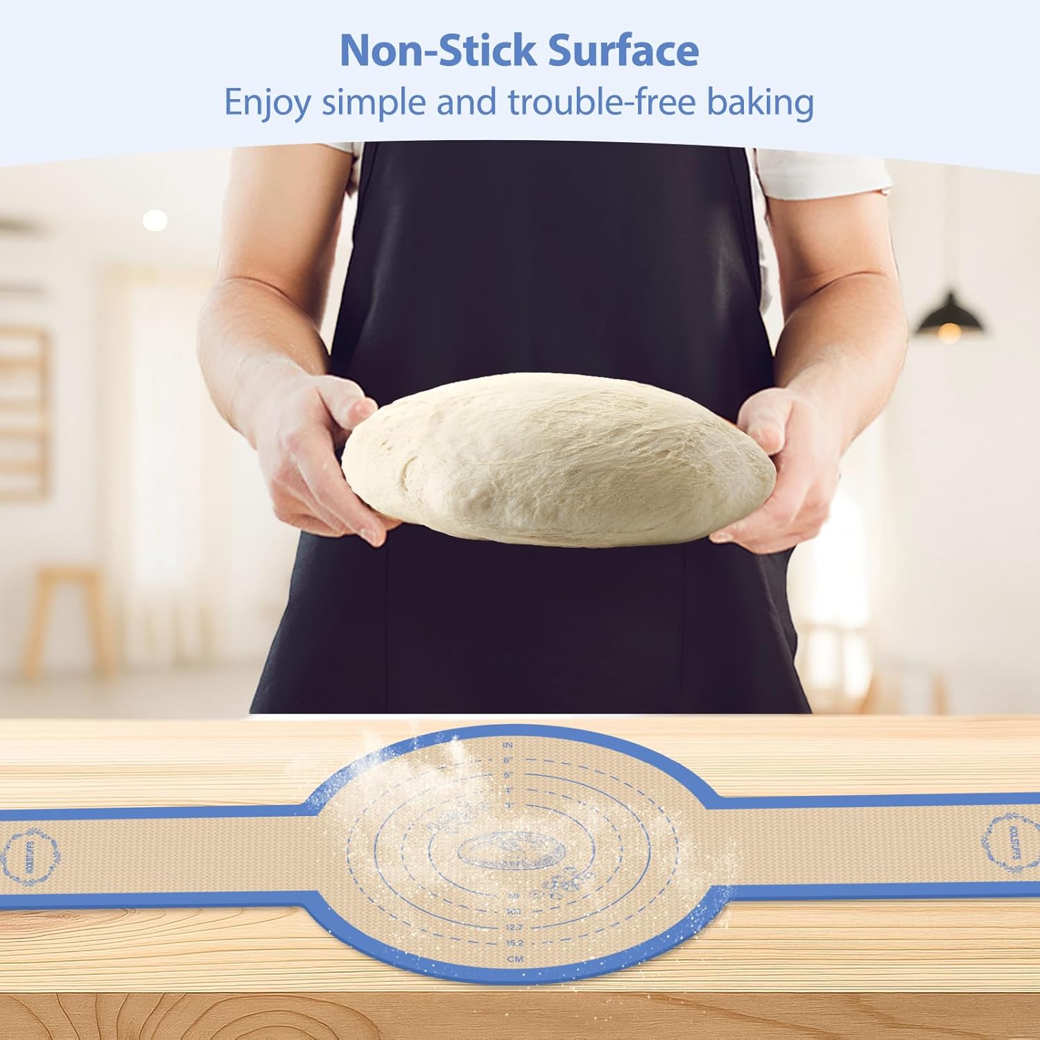 Skiennix Silicone Bread Sling - Non-Stick Sourdough Baking Mat for Easy Transfer | 2PCS Set