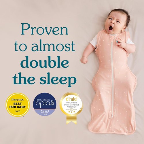 Love to Dream Swaddle UP - Baby Sleep Sack 1.0 TOG | Self-Soothing Swaddle for Newborns, Moon Olive 5-8.5 lbs