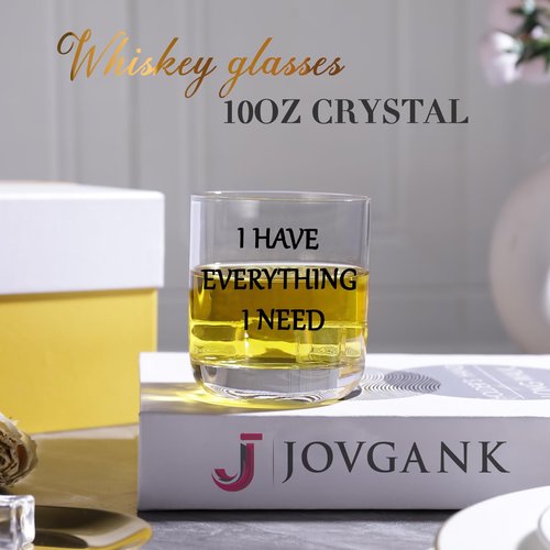 JOVGANK I Have Everything I Need I Am Everything Drinking Set of 2, Finger Shot Glasses Set of 2, Wedding Gifts for Couples, Bridal Shower Gifts, Anniversary, Engagement Couple Gift for Him Her